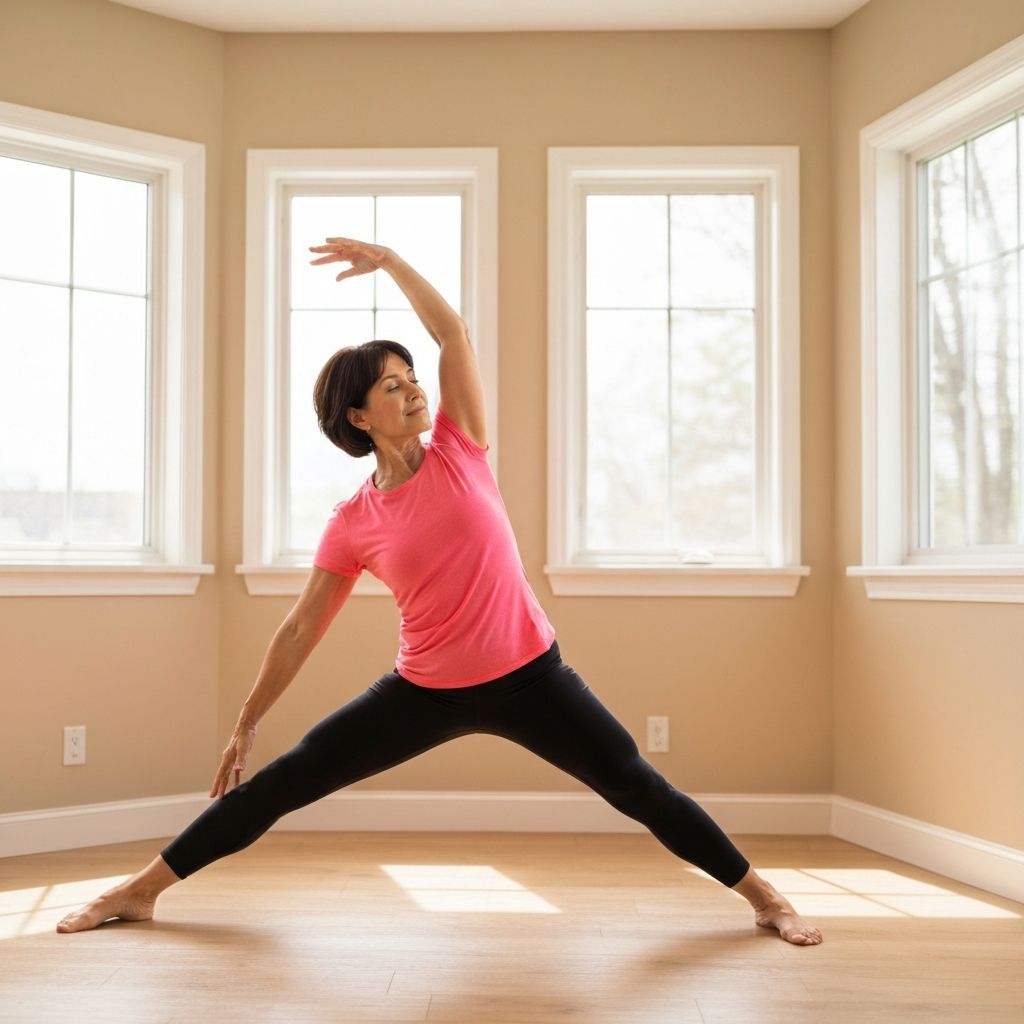 Person doing gentle movement exercises
